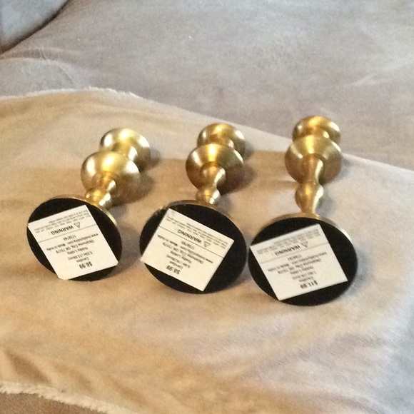 Hobby Lobby Accents Candlestick Holder Set Of 3 Nwt Poshmark